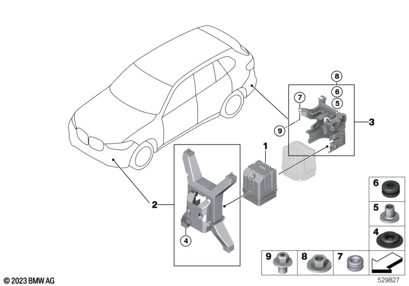 Vehicle Sound Generator  (65_3760) dla BMW X5 G05 LCI X5 50eX SAV ECE