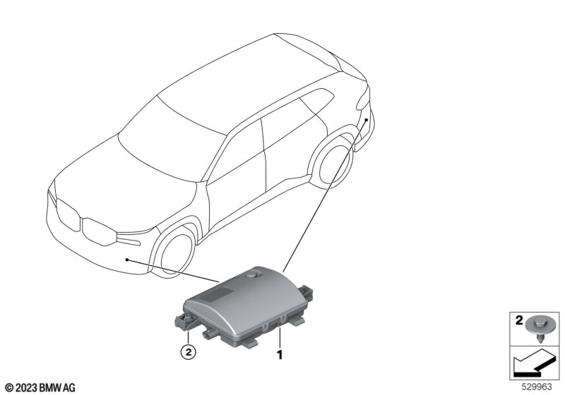 Vehicle Sound Generator  (65_3596) dla BMW XM G09 XM SAC ECE