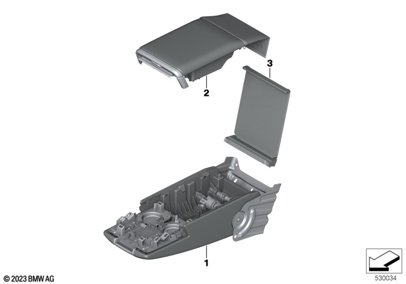 Ind. podłokietnik środkowy  (91_1783) dla BMW 7' G70 i7 eDrive50 Lim ECE