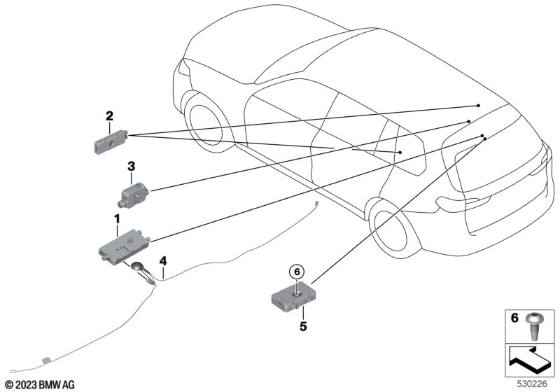 Poj.elem.wzmacn.antenowego Diversity  (65_3748) dla BMW X5 G05 LCI X5 50eX SAV ECE
