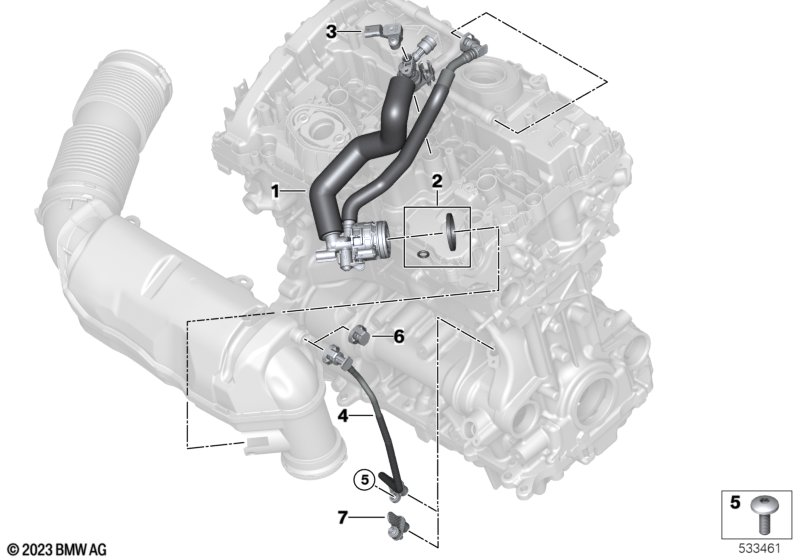 Odpowietrznik skrzyni korbowej  (11_9670) dla BMW X1 U11 X1 M35iX SAV ECE