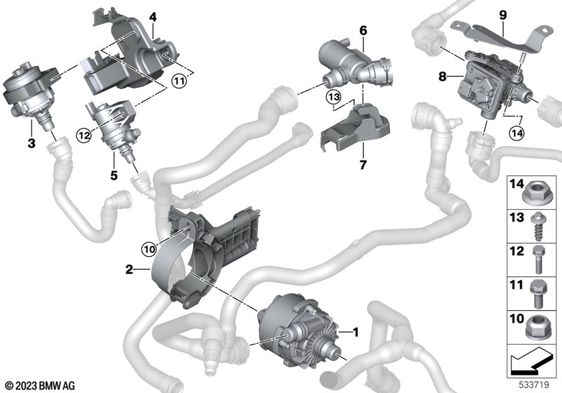 Komponenty elektryczne  (17_2093) dla BMW 5' G60 520i Lim ECE