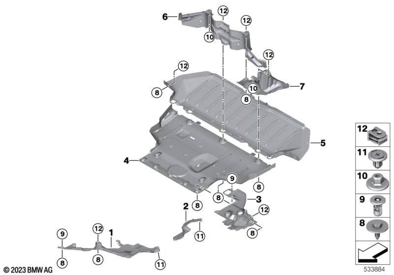 Osłona podwozia  (51_B276) dla BMW X1 U12 iX1 xDrive30L SAV ECE