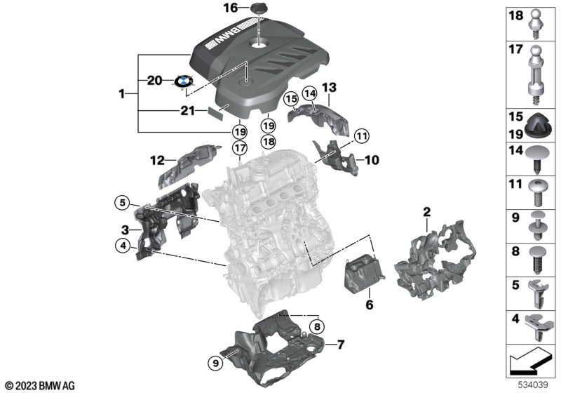 Akustyka silnika  (11_9579) dla BMW 5' G60 530e Lim ECE