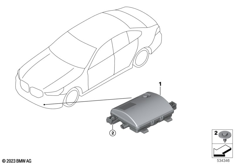 Vehicle Sound Generator  (65_3852) dla BMW 5' G60 i5 xDrive40 Lim ECE