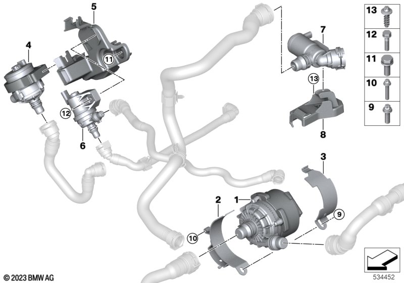 Komponenty elektryczne  (17_2135) dla BMW 5' G60 530e Lim ECE