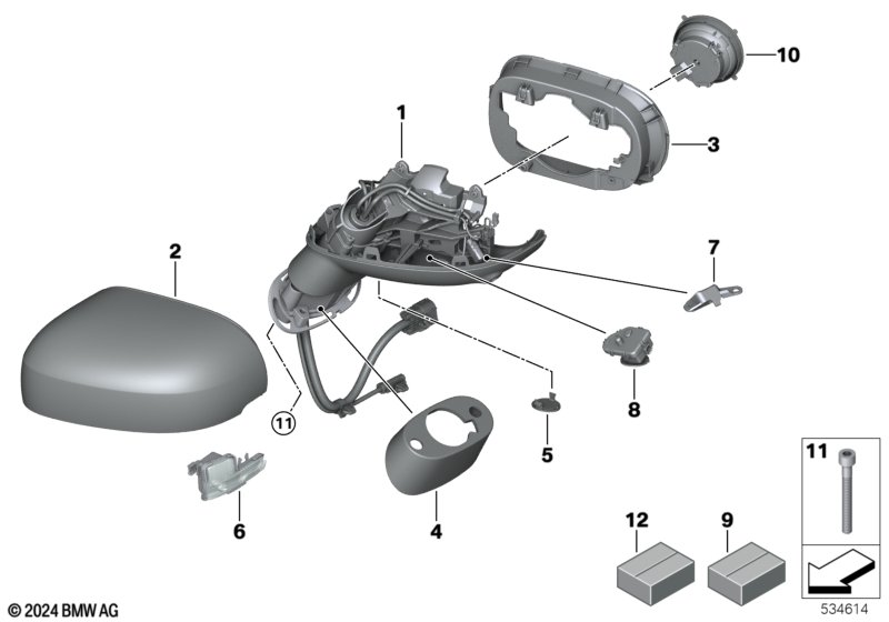 Lusterko zewnętrzne  (51_C803) dla MINI Cooper J01 Cooper E 3-drzwiowy ECE