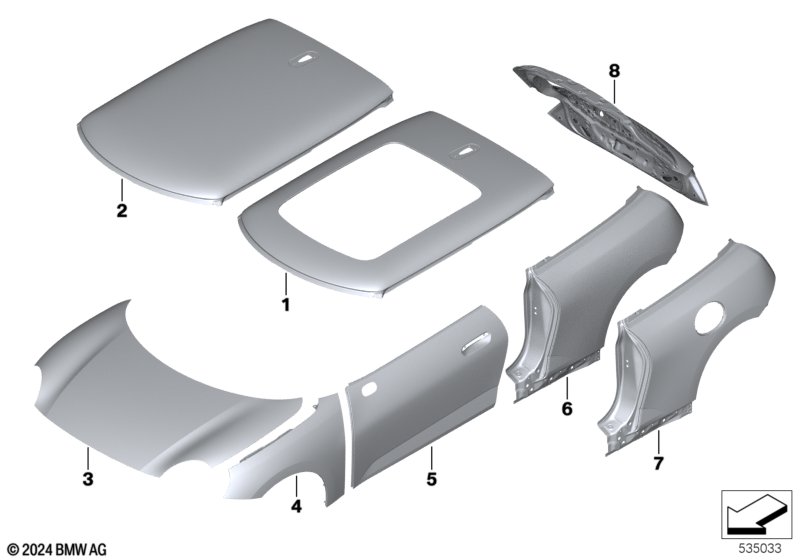 Zewn. pokrycie  (41_4281) dla MINI Cooper J01 Cooper E 3-drzwiowy ECE