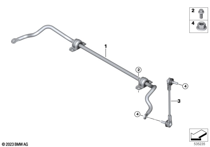 Stabilizator przedni  (31_2549) dla MINI Cooper J01 Cooper E 3-drzwiowy ECE