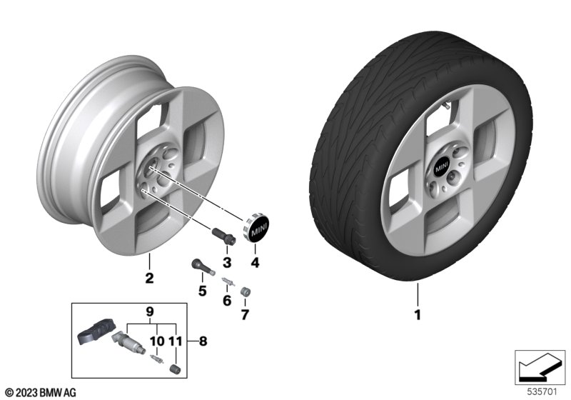 MINI o.st.l.4-Square Spoke 955 16