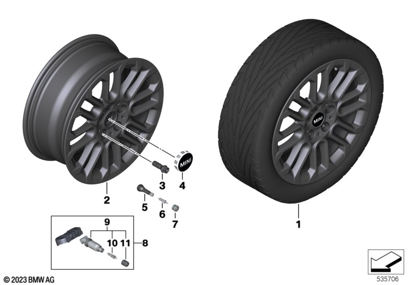 MINI obr.st.l. U-Spoke 956 17