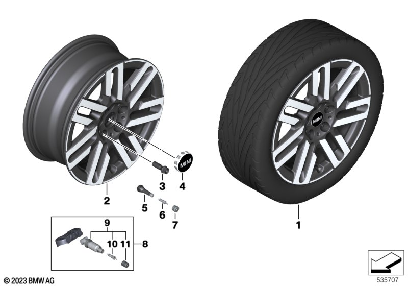 MINI obr.st.l. Parallel Spoke 965 17