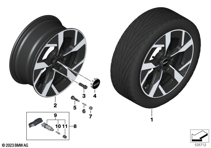 MINI o.st.l.Slide Spoke 2-Tone 958 - 18