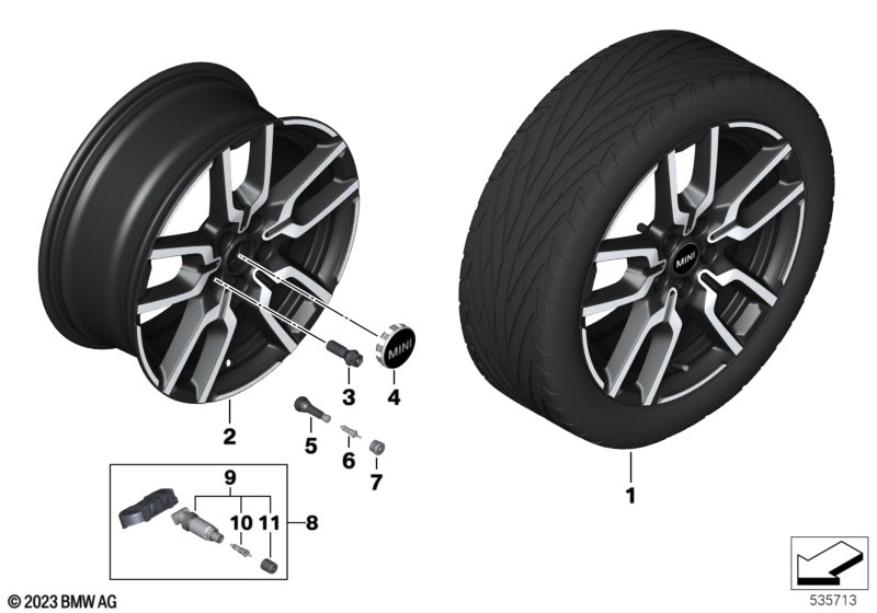 MINI obr.st.l. JCW Lap Spoke 960 - 18