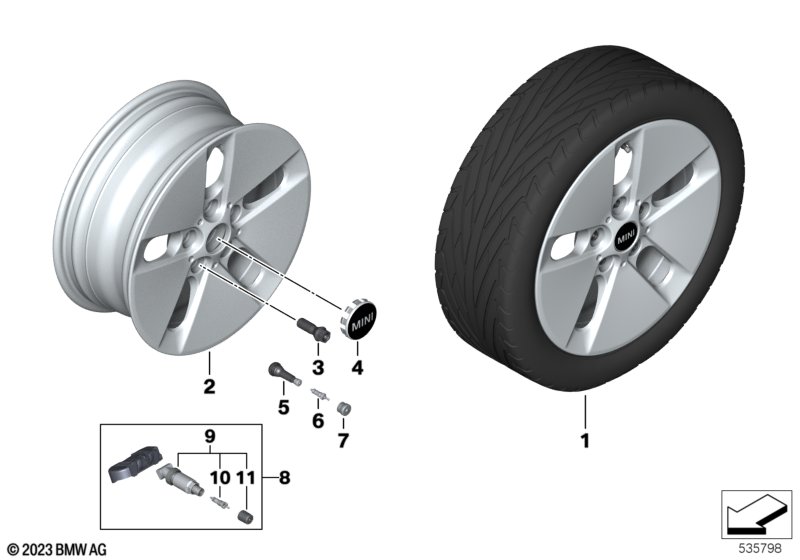 Alufelga MINI Pin Spoke 961 16