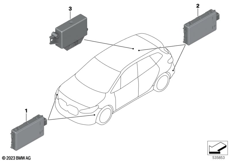 Czujnik radar./sterownik blisk.zasięgu  (66_0813) dla BMW X1 U11 iX1 xDrive30 SAV ECE