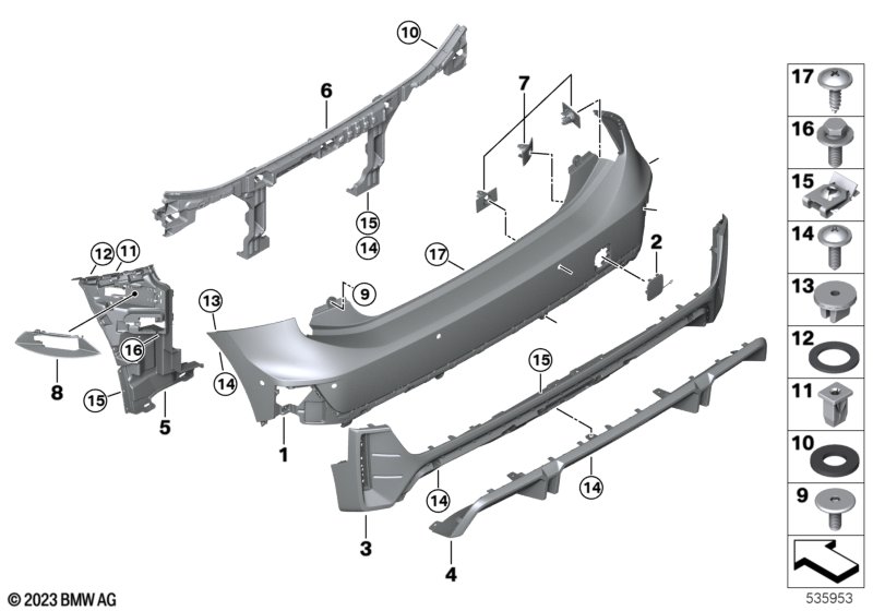 Obudowa Aerokit, tylna  (51_C413) dla MINI Cooper J01 Cooper E 3-drzwiowy ECE