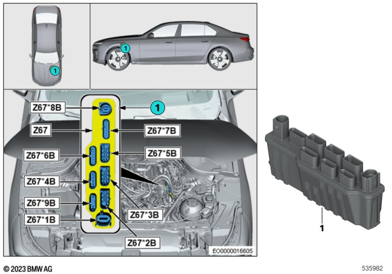Zintegrowany moduł zasilania Z67  (61_8639) dla BMW 5' G68 530Li Lim ECE