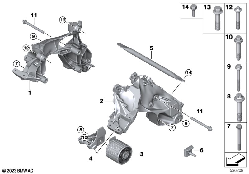 Zawieszenie silnika  (22_0437) dla BMW i iX I20 iX xDrive50 SAV ECE