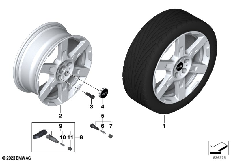 MINI obr.st.l. Asteroid Spoke 944 - 18