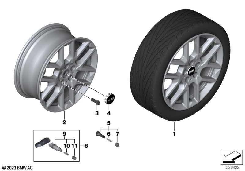 MINI obr.st.l. JCW Y-Spoke 945 - 18