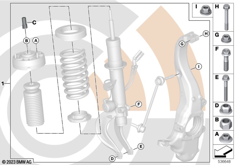 Zestaw montażowy łożyska oporowego  (88_0607) dla MINI F55 One 5-drzwiowy ECE