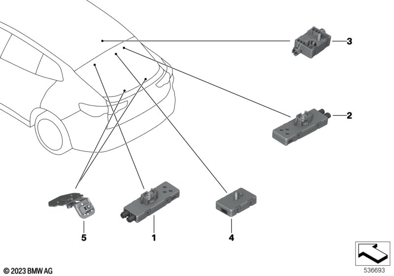 Poj.elem.wzmacn.antenowego Diversity  (65_3906) dla BMW X2 U10 X2 18d SAC ECE