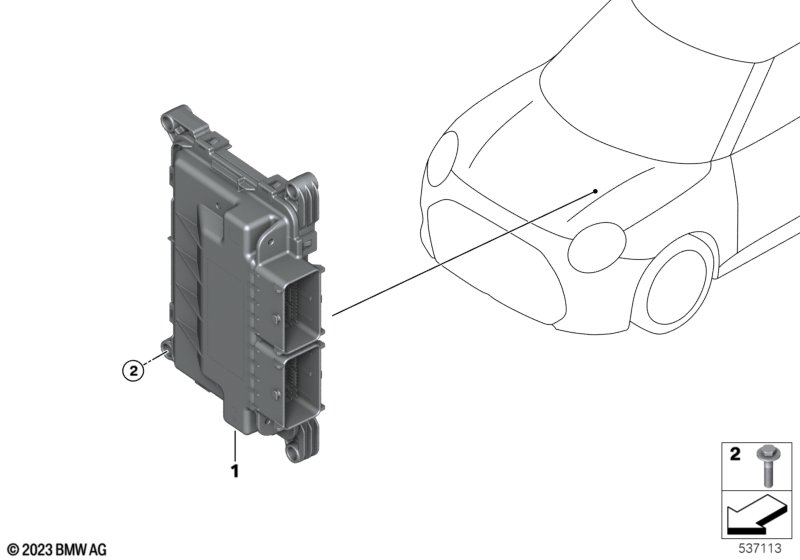 Sterownik elektroniki napędu - VCU  (12_3257) dla MINI Cooper J01 Cooper E 3-drzwiowy ECE