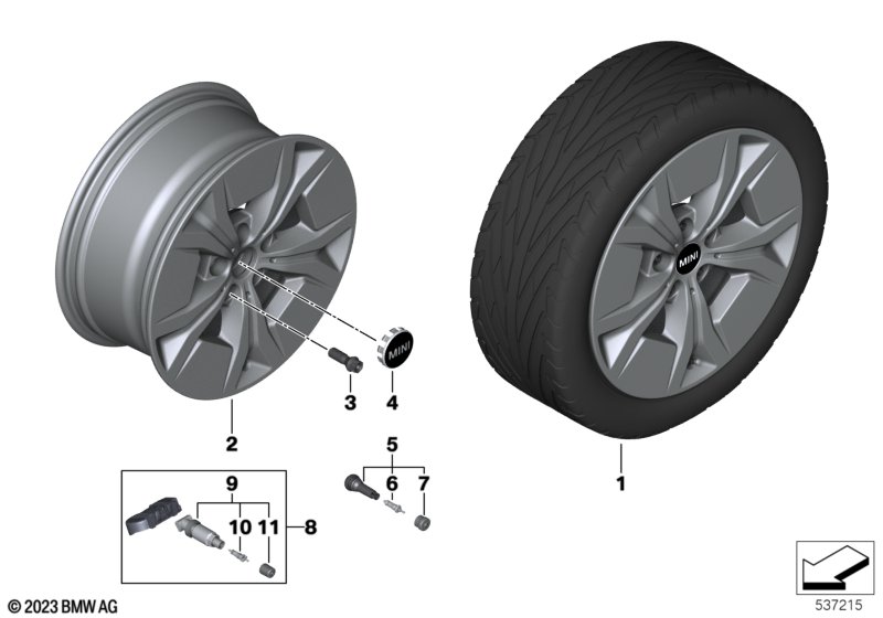 MINI o.st.l.Aero Spoke 864 - 17