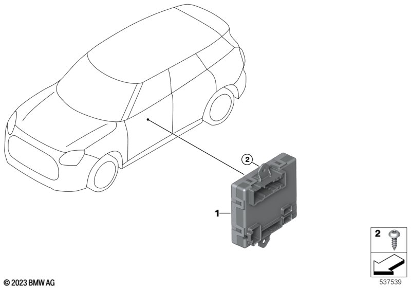 Sterownik drzwi po str.kierowcy  (61_8744) dla MINI F65 Cooper C 5-drzwiowy ECE