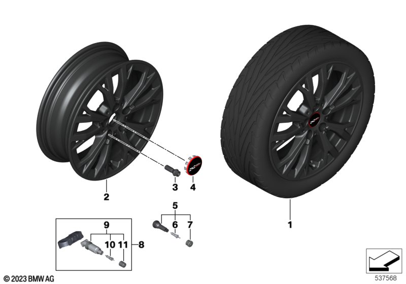 Alufelga MINI JCW STAR Spoke 962 17