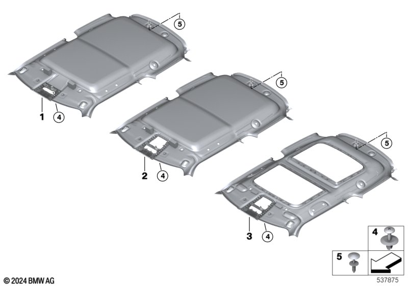 podsufitka  (51_C595) dla MINI F66 Cooper C 3-drzwiowy ECE