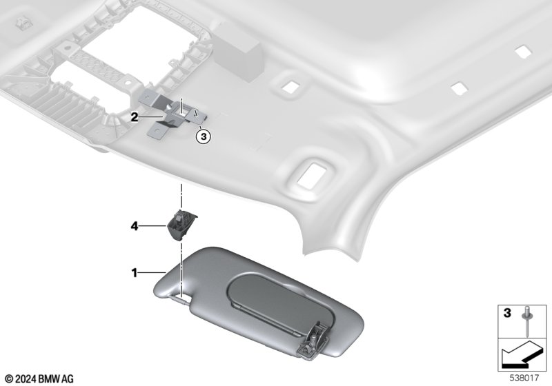 Osłony przeciwsłoneczne  (51_D002) dla MINI F65 Cooper C 5-drzwiowy ECE