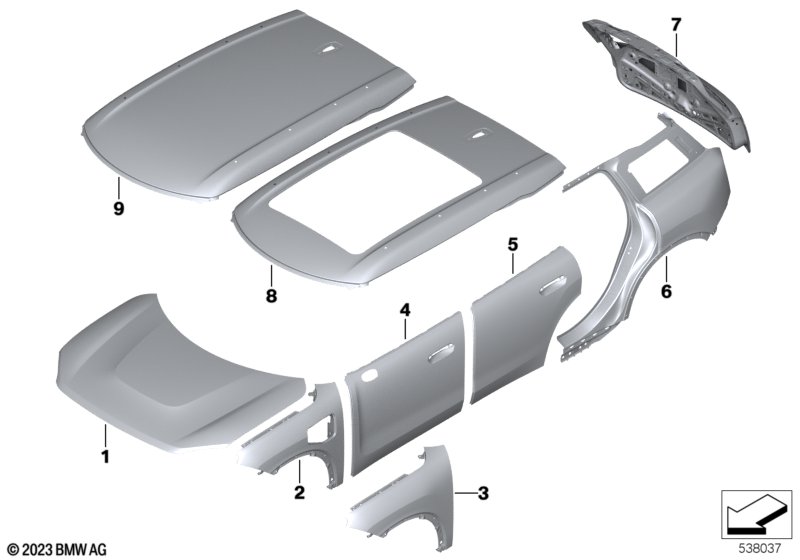 Zewn. pokrycie  (41_4334) dla MINI Countryman U25 Countryman D Countryman ECE