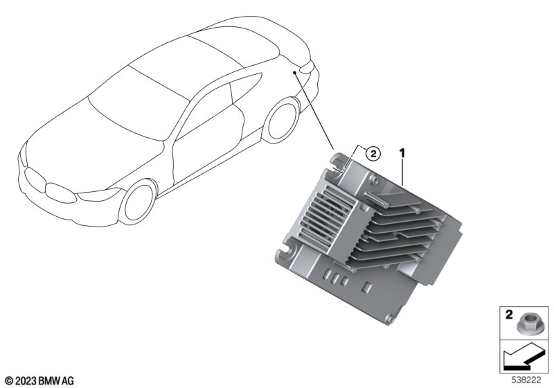 Moduł odbiornika audio  (65_3983) dla BMW 4' G82 M4 Coupé LCI M4 CS Cou ECE