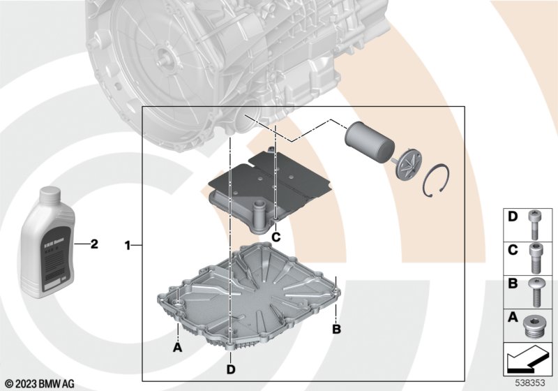 Zestaw filtra oleju do DKG  (28_0150) dla BMW 2' F87 M2 LCI M2 CS Cou ECE