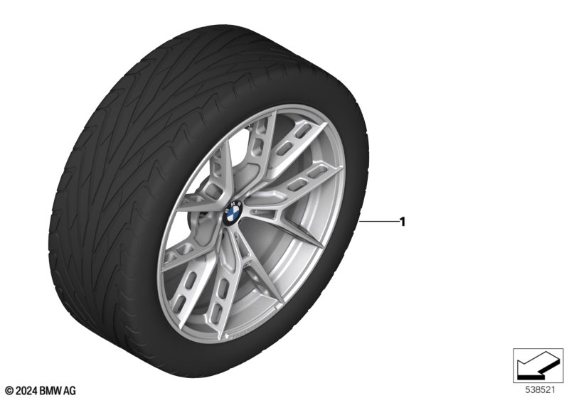 Alufelga BMW szprycha Y 1063M-20