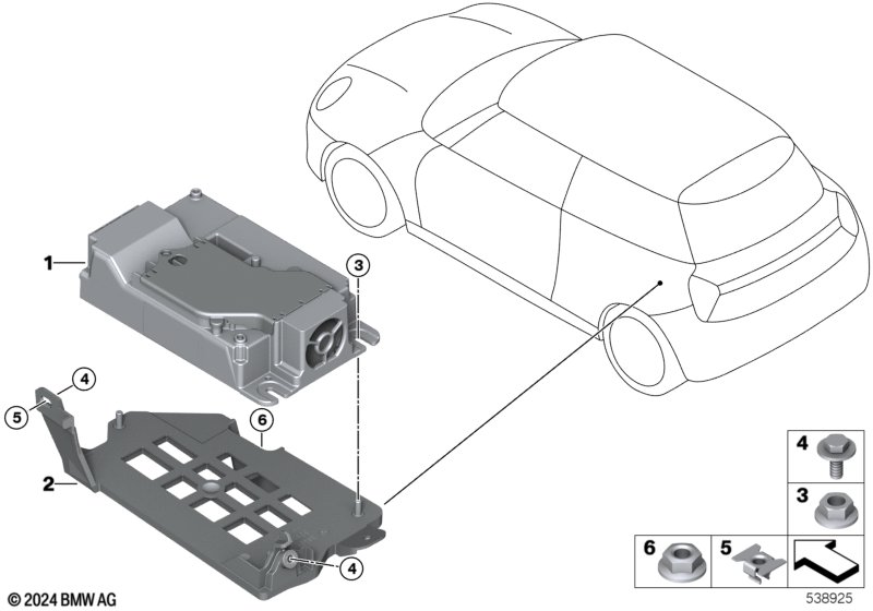 Moduł odbiornika audio  (65_4020) dla MINI F66 Cooper C 3-drzwiowy ECE