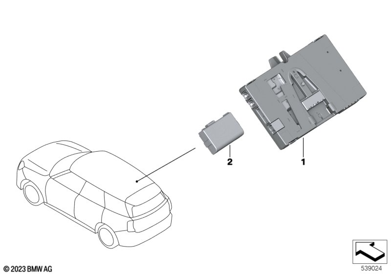 Telematic Communication Box 4  (84_1443) dla MINI Cooper J01 Cooper E 3-drzwiowy ECE