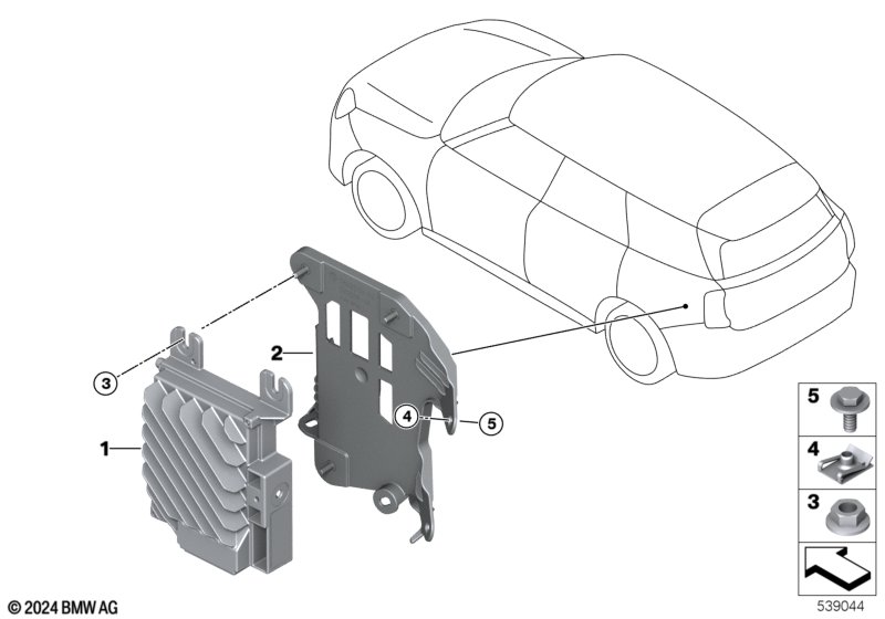 Wzmacniacz / Uchwyt  (65_4042) dla MINI Countryman U25 Countryman D Countryman ECE