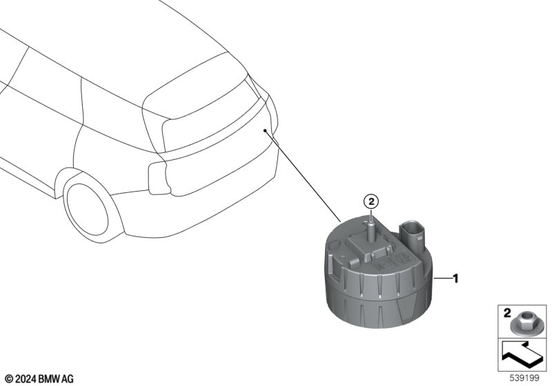 Autoalarm  (65_4054) dla MINI Countryman U25 Countryman D Countryman ECE