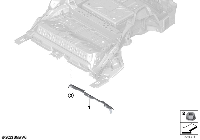 Termoizolacja — BEV  (51_C741) dla MINI Countryman U25 Countryman SE ALL4 Countryman ECE