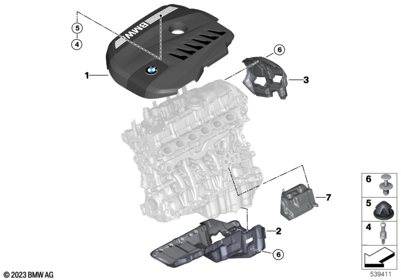 Akustyka silnika  (11_9407) dla BMW 7' G70 735i Lim ECE