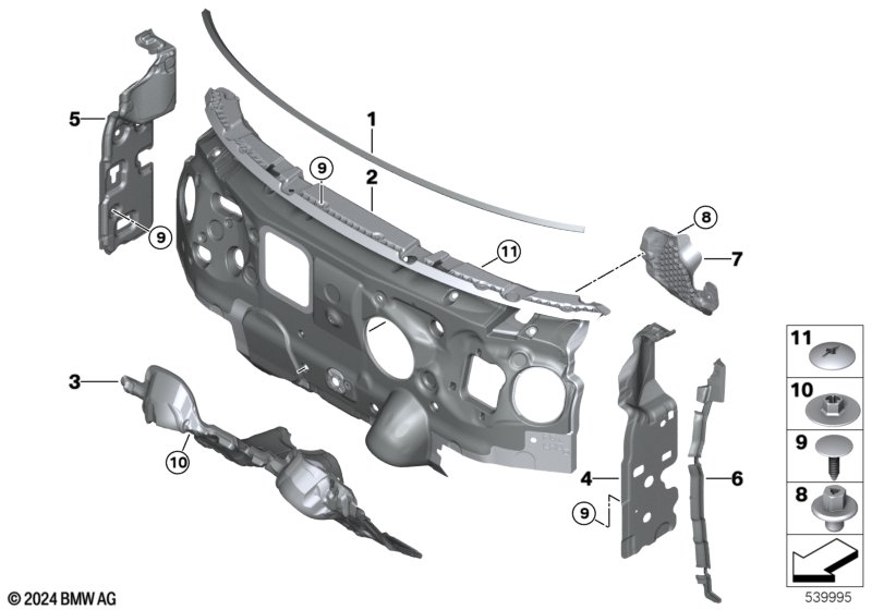 Izolacja dźwiękowa przednia  (51_D169) dla MINI F65 Cooper C 5-drzwiowy ECE