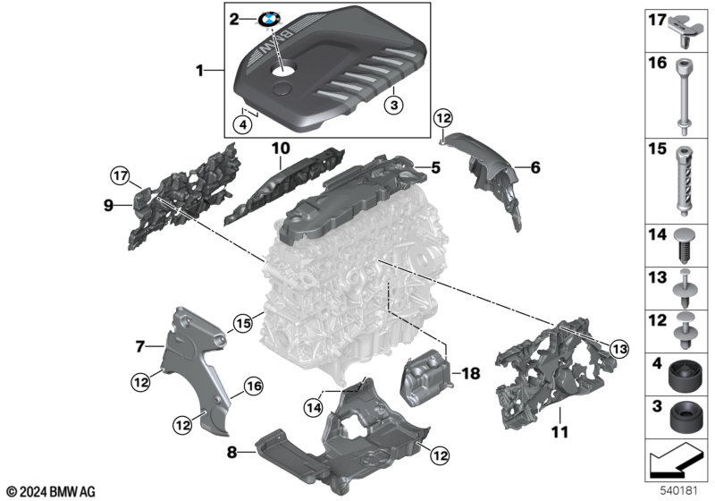 Akustyka silnika  (11_9319) dla BMW X5 G05 LCI X5 30dX SAV ECE