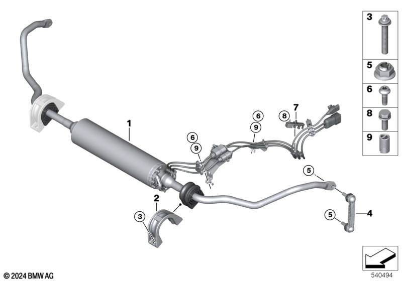 Stabilizator tylny / Dynamic Drive  (33_3353) dla BMW 5' G60 i5 xDrive40 Lim ECE