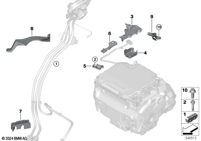 Elementy mocujące  (12_2794) dla BMW i iX I20 iX M60 SAV ECE