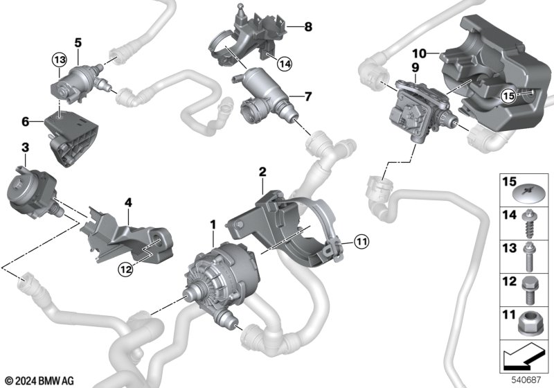 Komponenty elektryczne  (17_2190) dla BMW X3 G45 X3 M50 xDrive SAV ECE