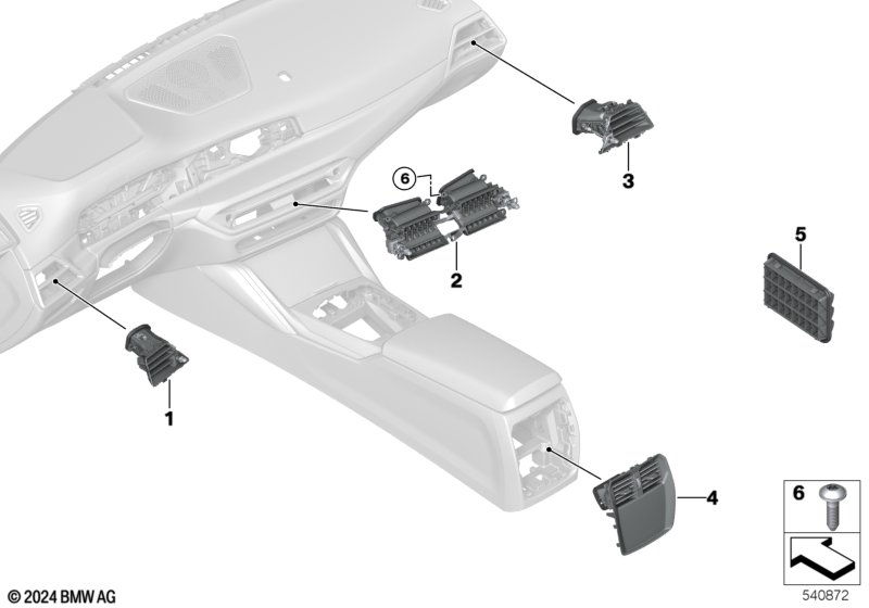 Wylot powietrza  (64_3115) dla BMW 3' G80 M3 LCI M3 Comp. M xDrive Lim ECE