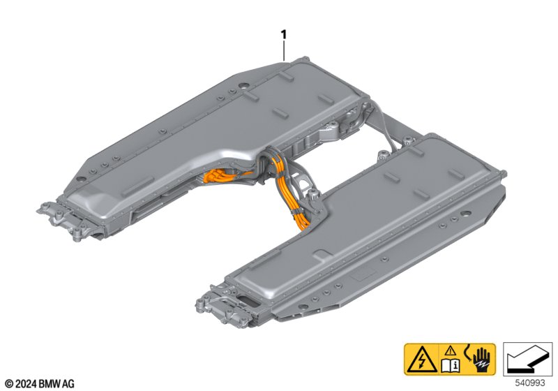 Zestaw zespołu akumulatora wys.napięcia  (61_8929) dla BMW 7' G70 M760eX Lim ECE